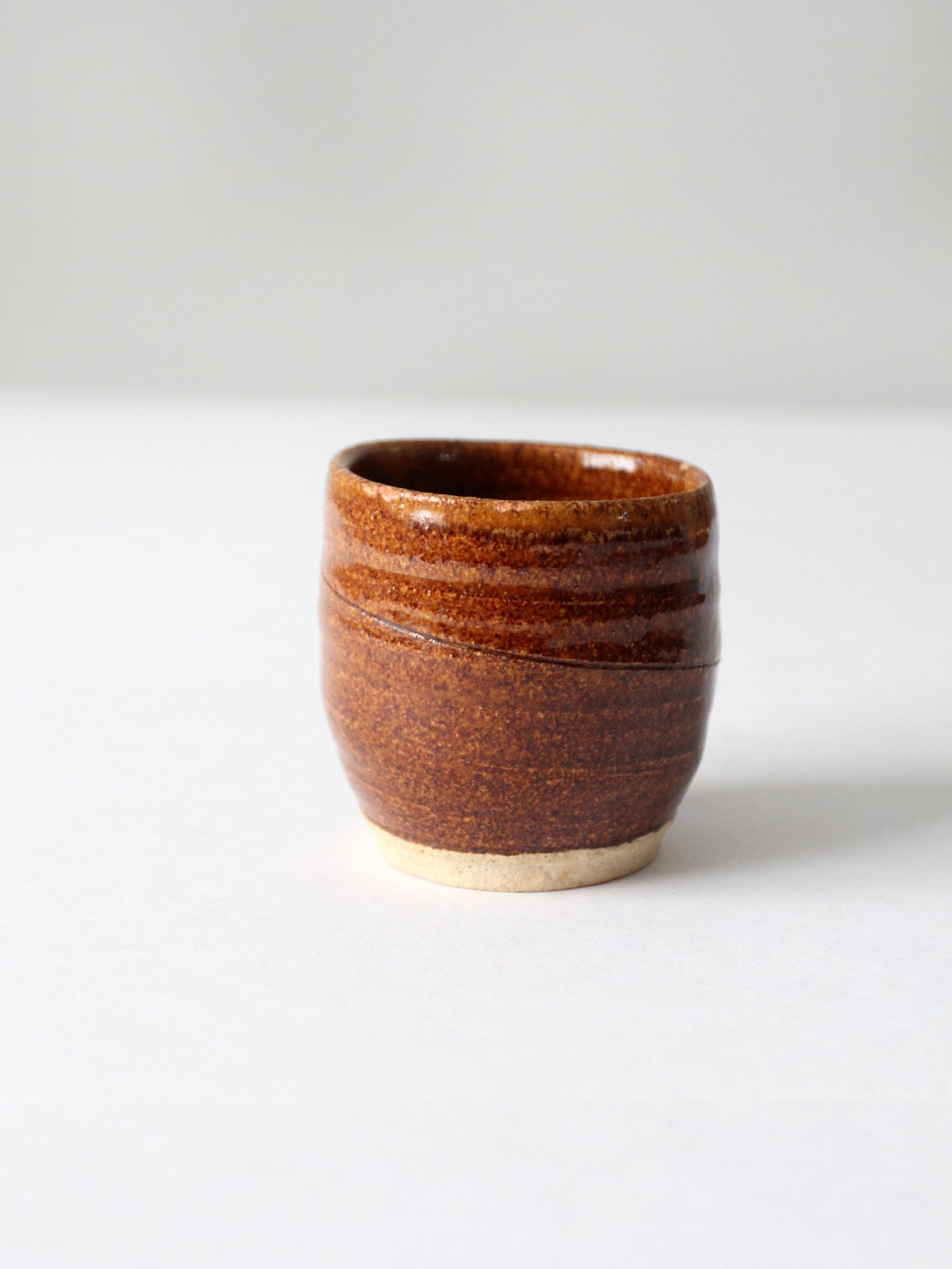 vintage studio pottery cup vase