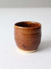 vintage studio pottery cup vase