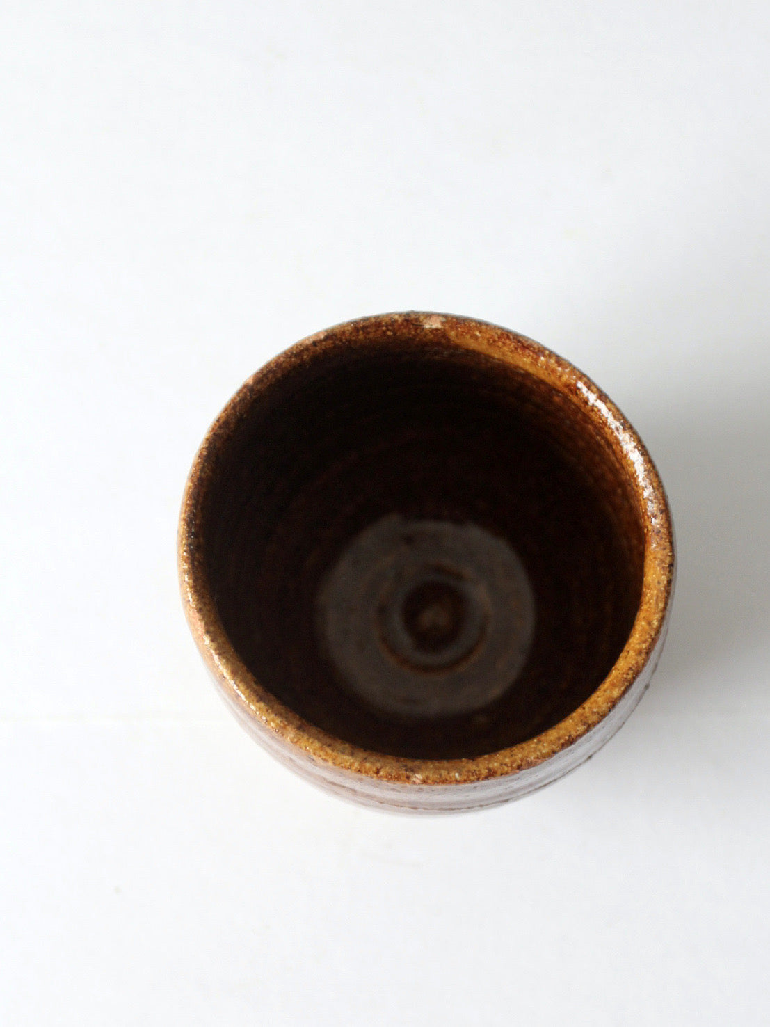 vintage studio pottery cup vase
