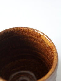 vintage studio pottery cup vase