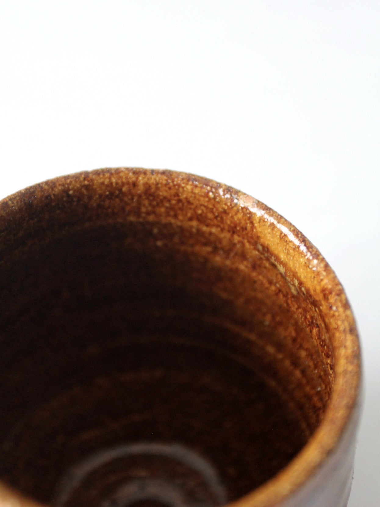 vintage studio pottery cup vase