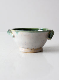 vintage studio pottery colander