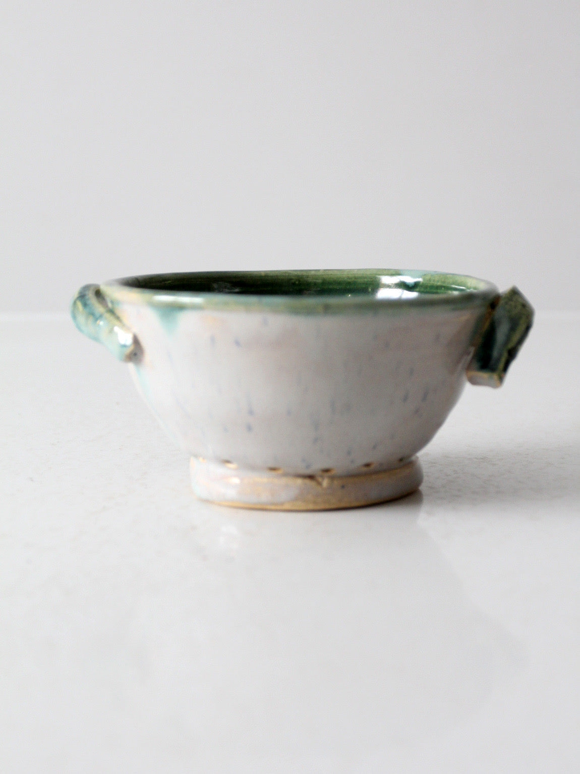 vintage studio pottery colander