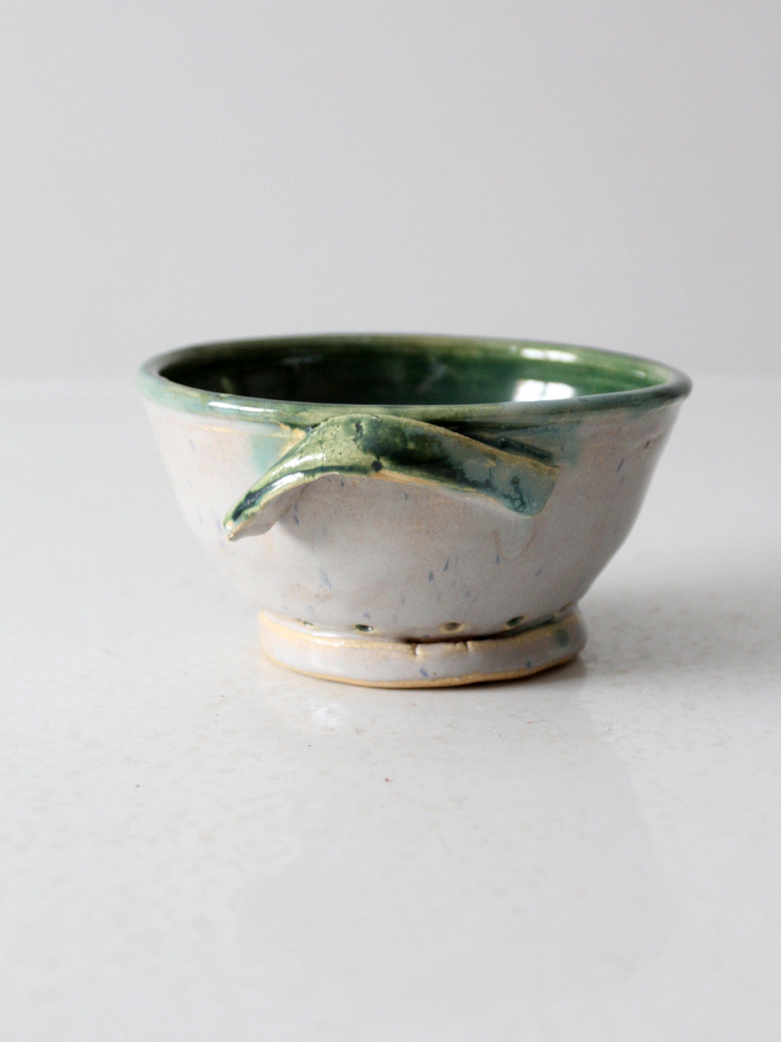 vintage studio pottery colander