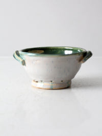 vintage studio pottery colander