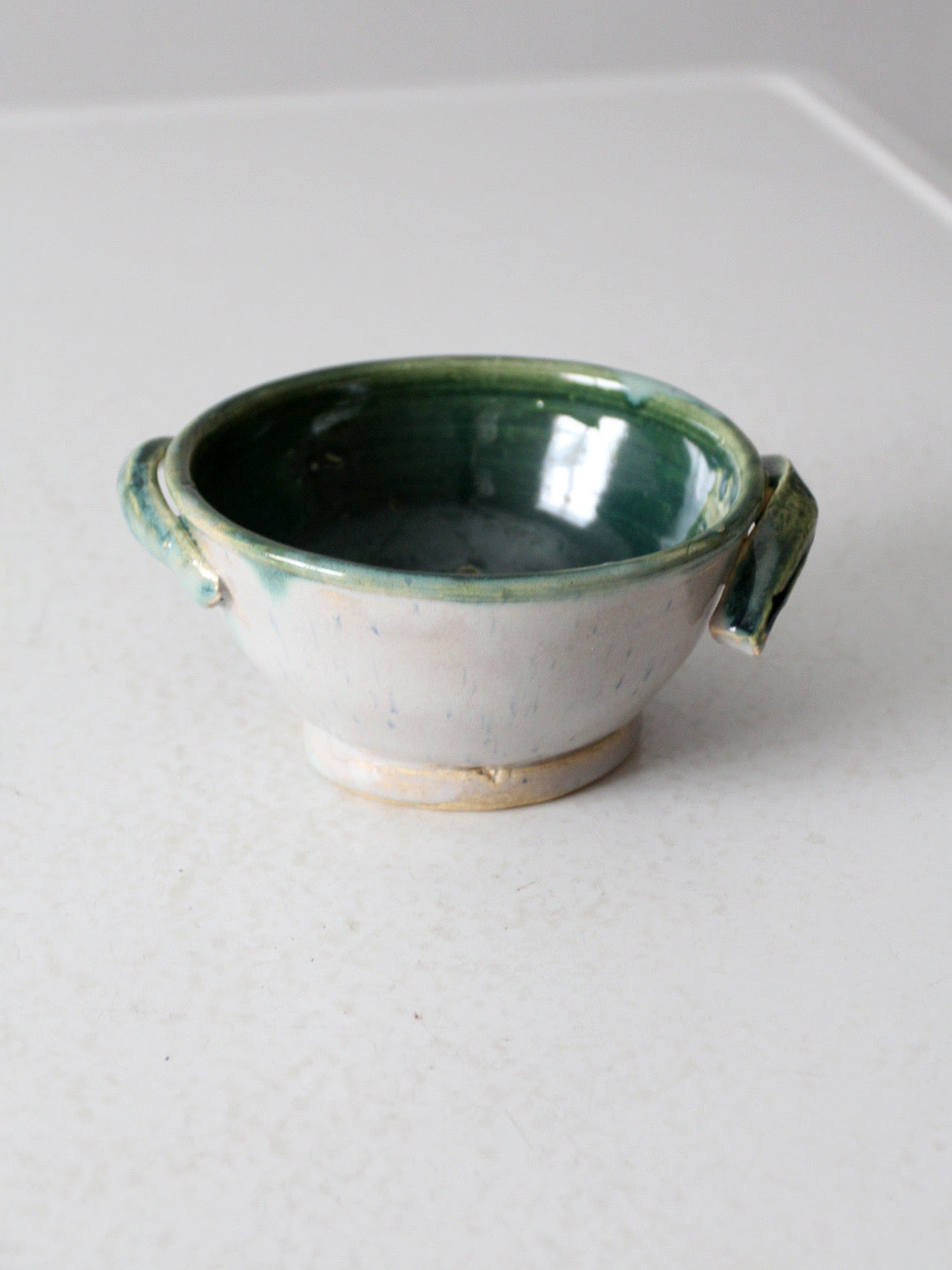 vintage studio pottery colander