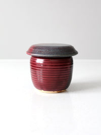 vintage studio pottery jar