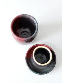 vintage studio pottery jar