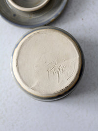 vintage studio pottery jar