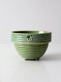 vintage McCoy beehive ribbed hanging planter