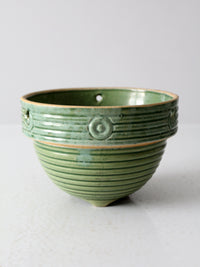 vintage McCoy beehive ribbed hanging planter