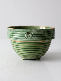 vintage McCoy beehive ribbed hanging planter