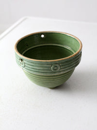 vintage McCoy beehive ribbed hanging planter