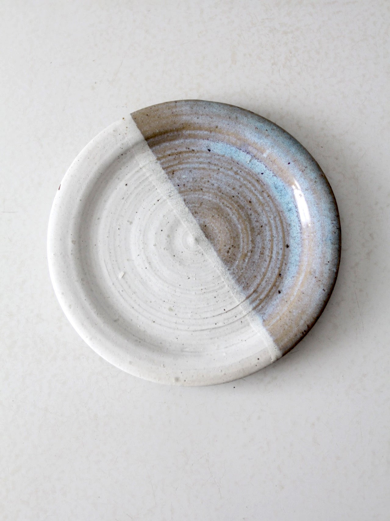 vintage studio pottery plate