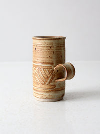 vintage studio pottery mug