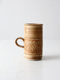 vintage studio pottery mug