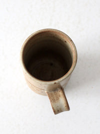 vintage studio pottery mug