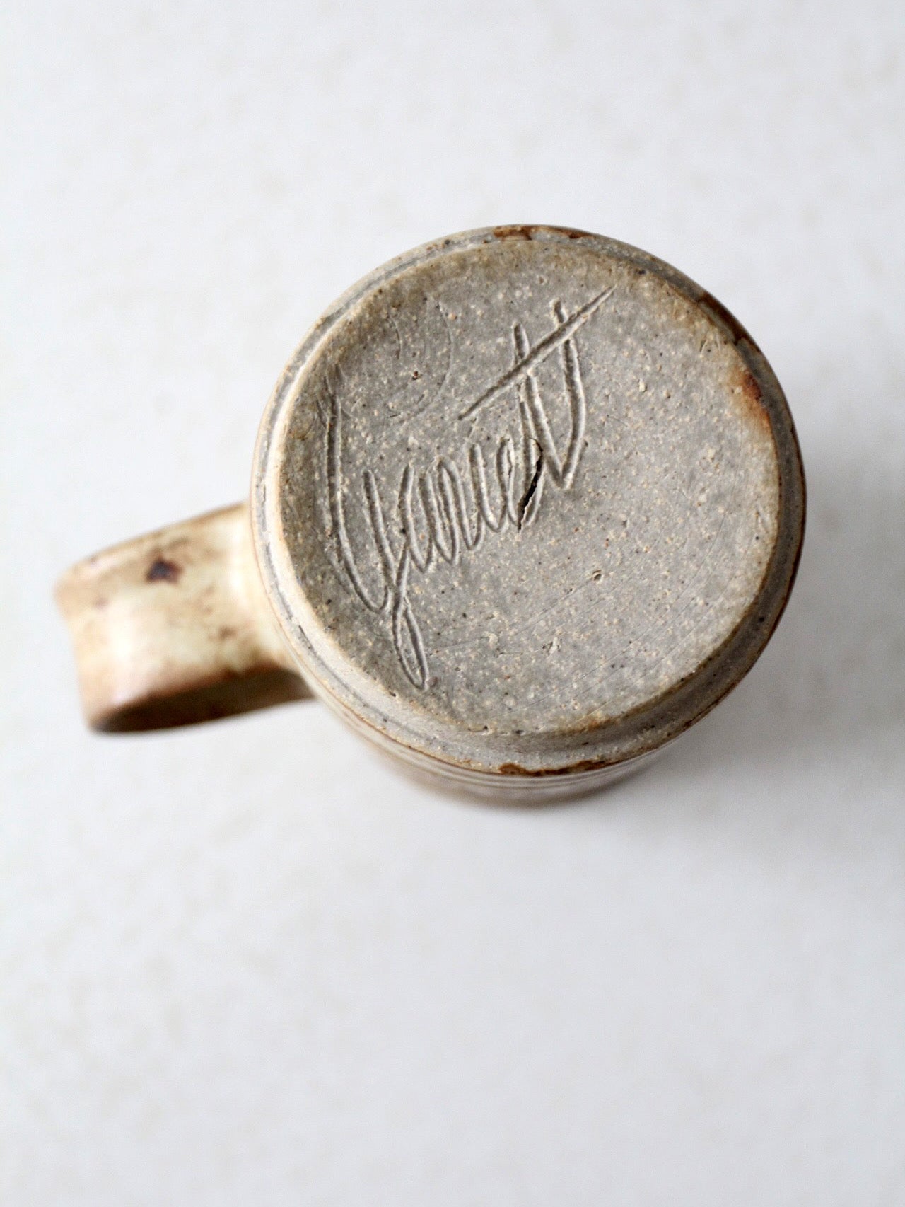 vintage studio pottery mug