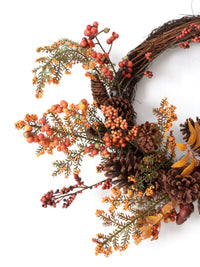 vintage autumn harvest wreath