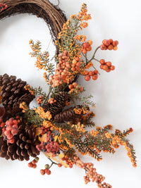 vintage autumn harvest wreath