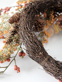 vintage autumn harvest wreath