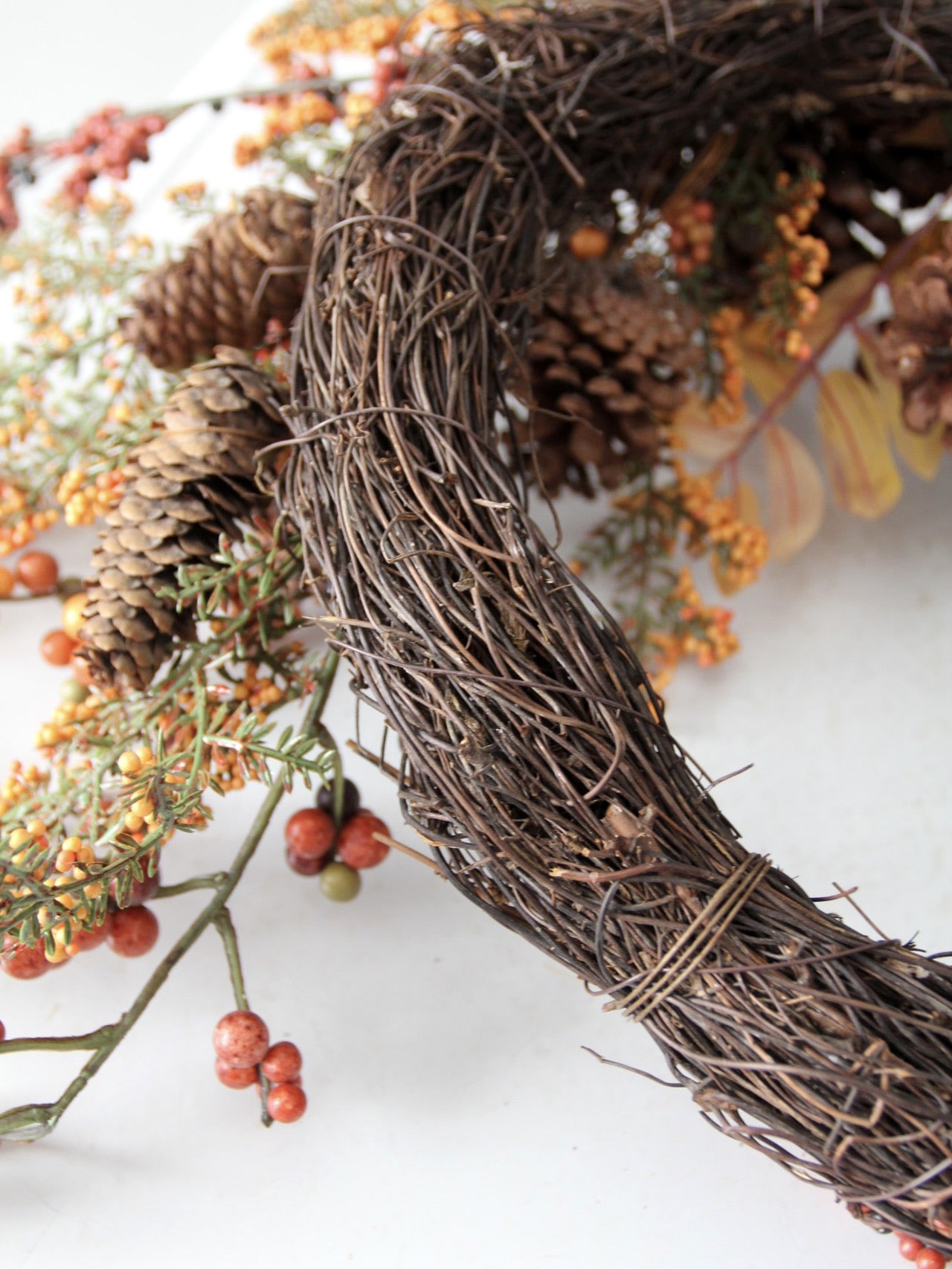 vintage autumn harvest wreath