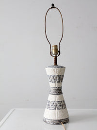 mcm ceramic table lamp