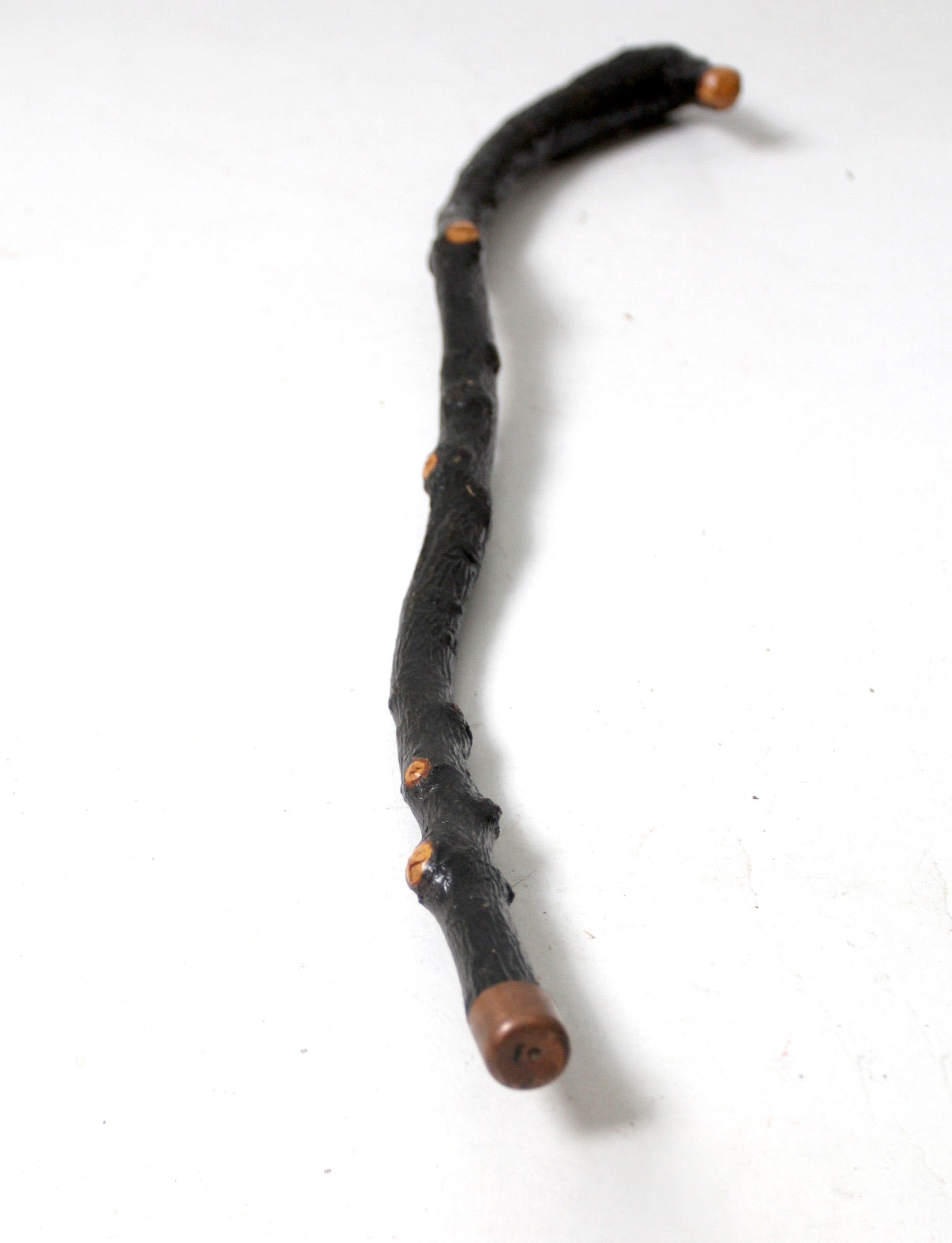 vintage rustic wood walking stick