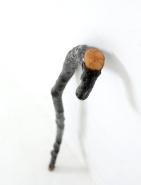 vintage rustic wood walking stick