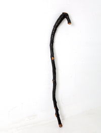 vintage rustic wood walking stick