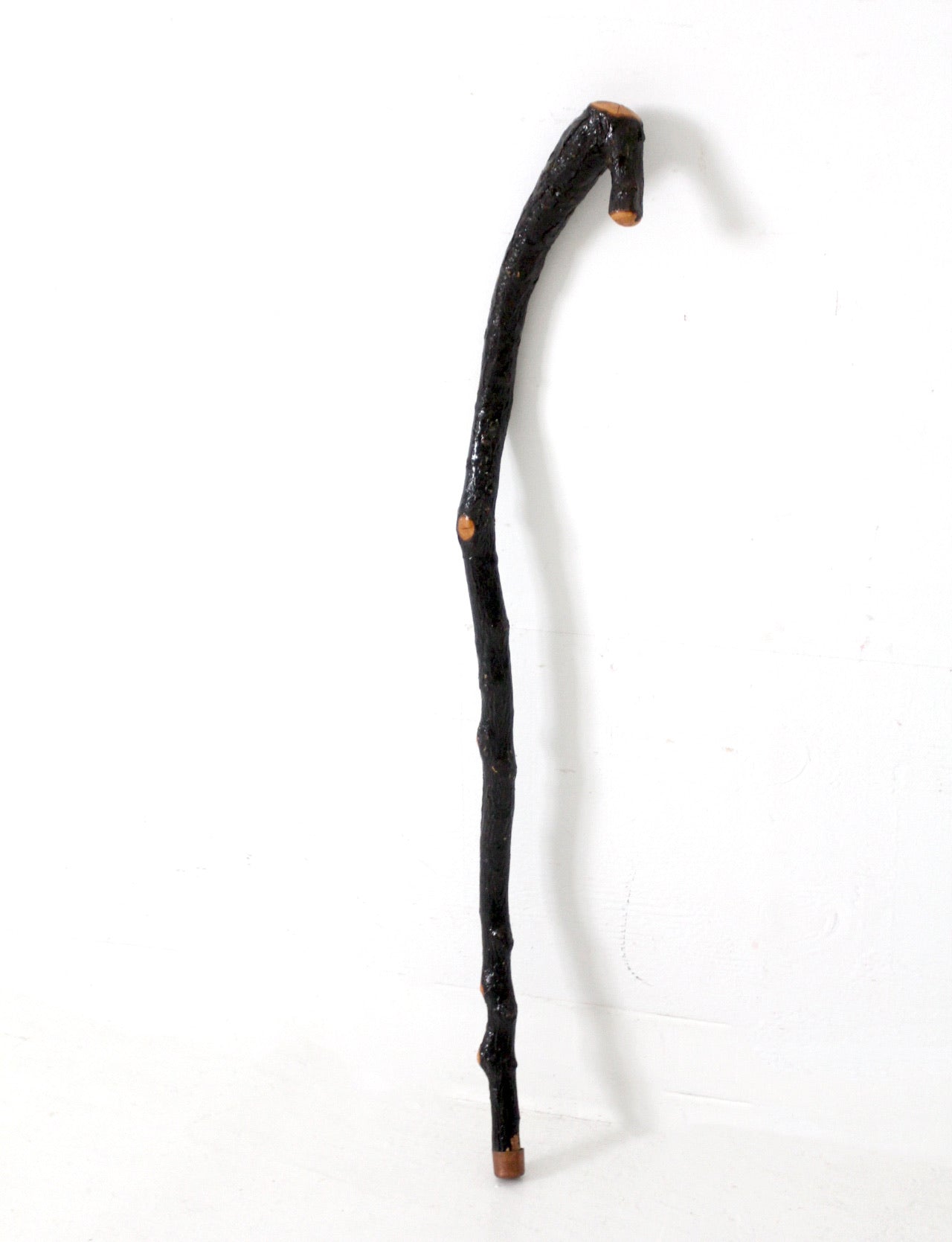 vintage rustic wood walking stick