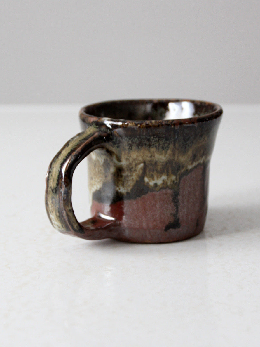 vintage studio pottery mug