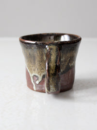 vintage studio pottery mug
