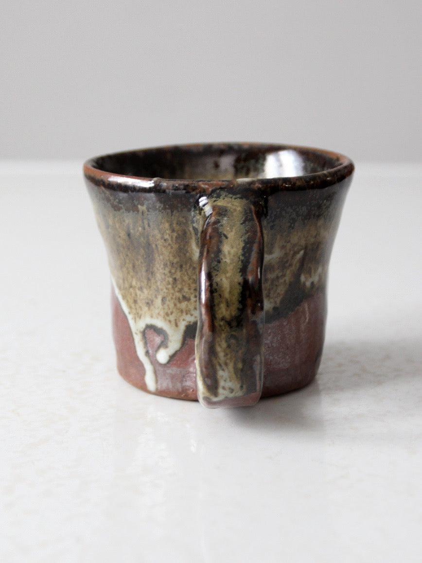 vintage studio pottery mug