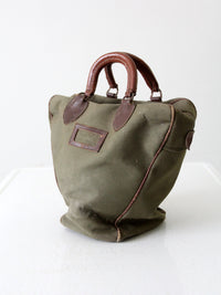 mid-century Ebonite 16 lb bowling ball with bag