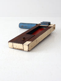 early 20th century wooden noisemaker