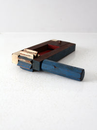 early 20th century wooden noisemaker