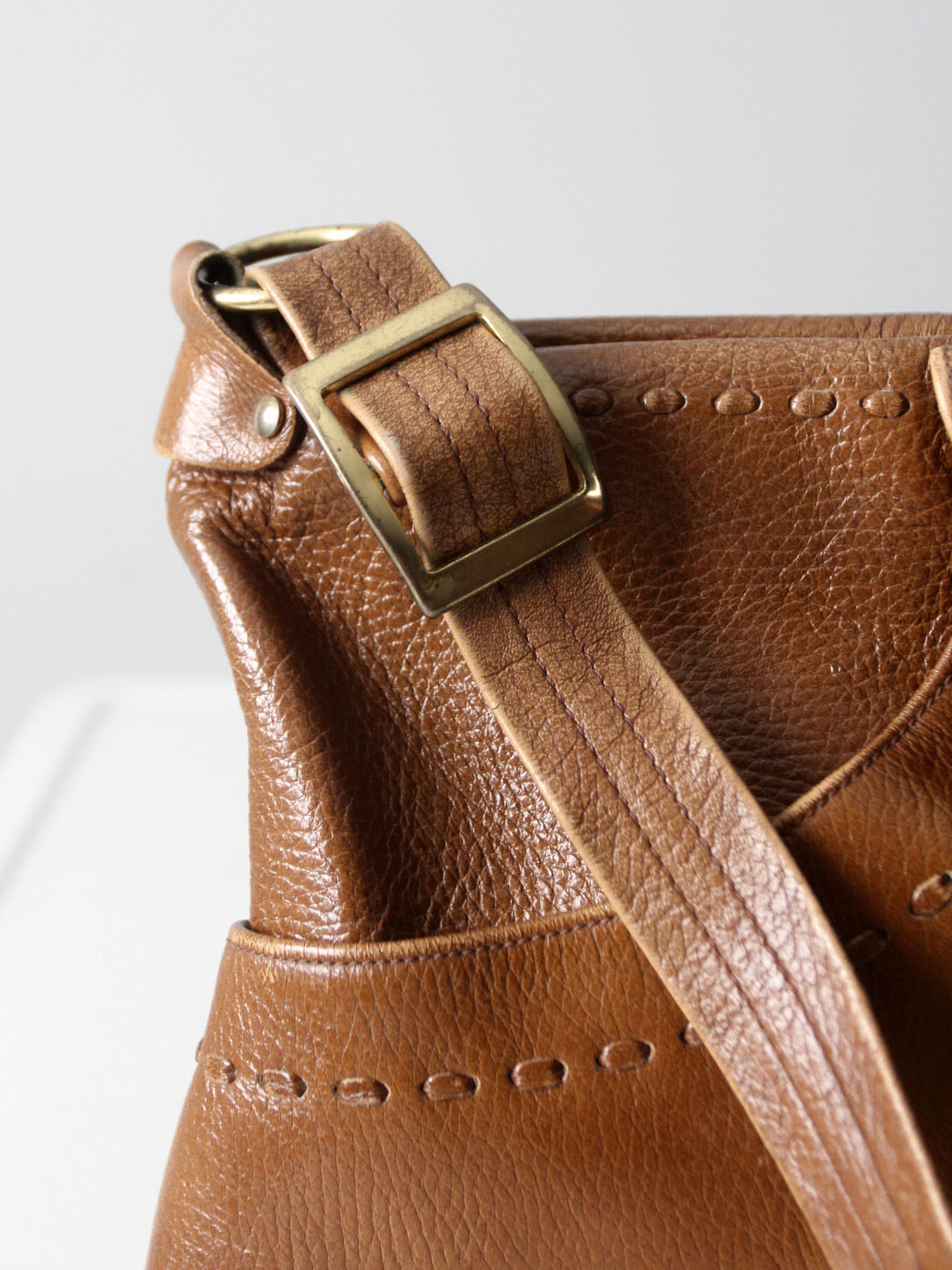 vintage Justin leather shoulder bag