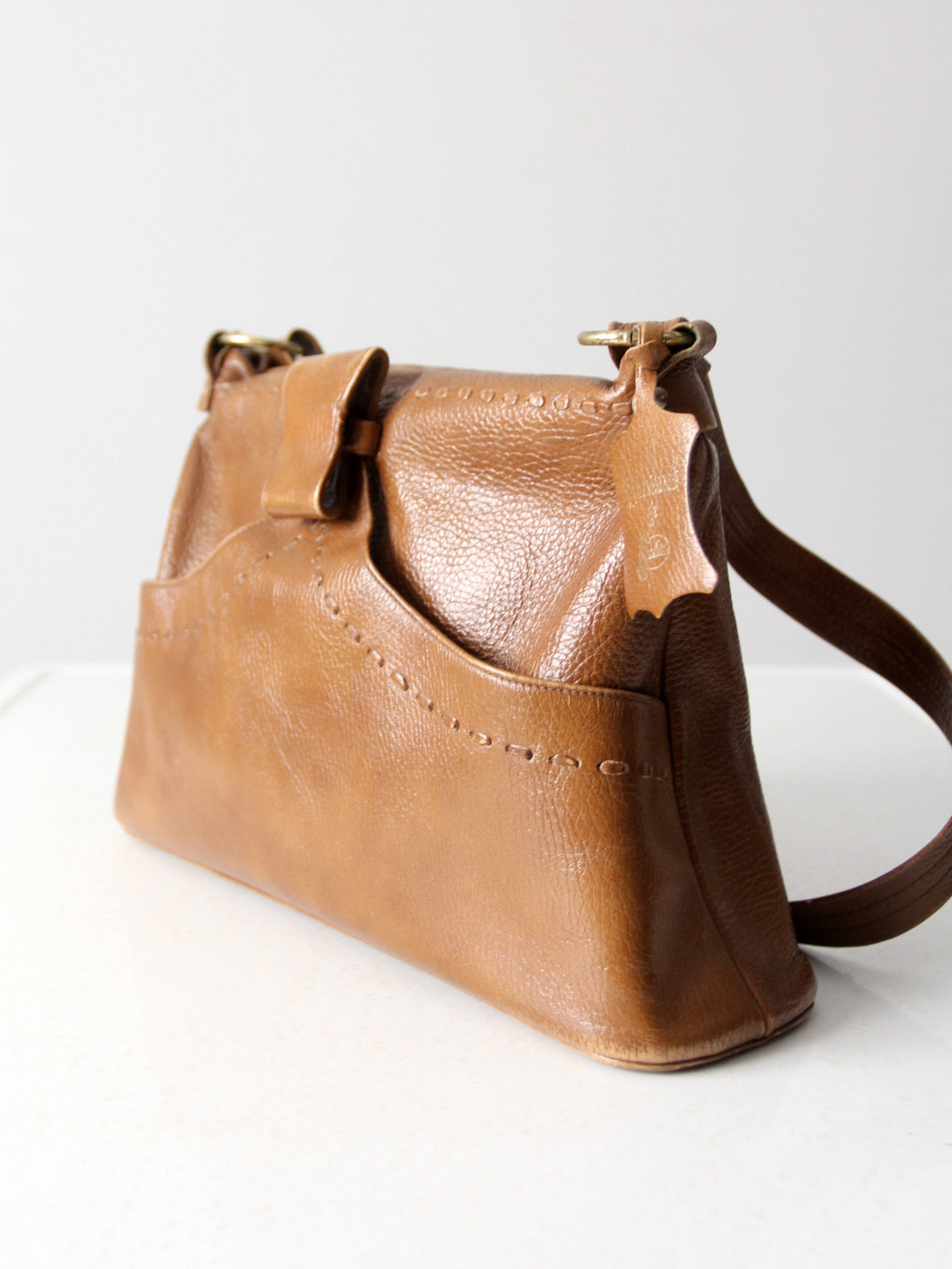vintage Justin leather shoulder bag
