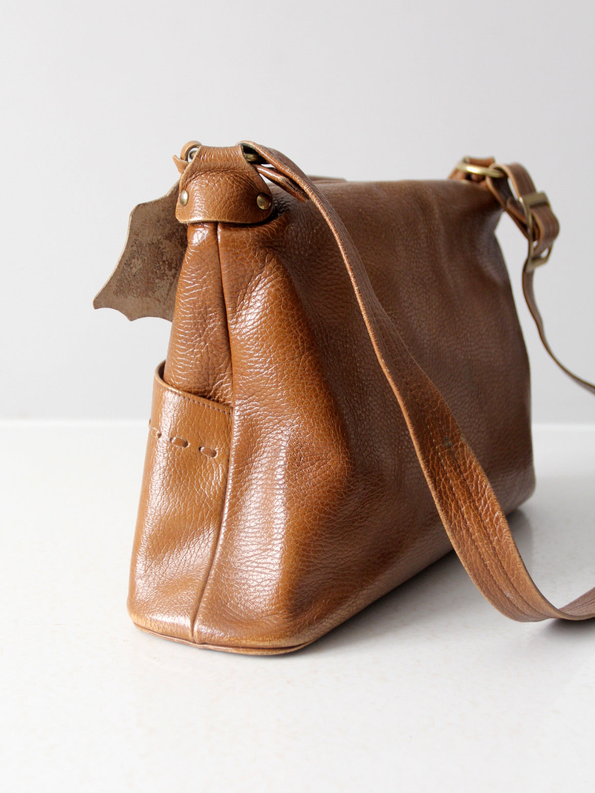 vintage Justin leather shoulder bag