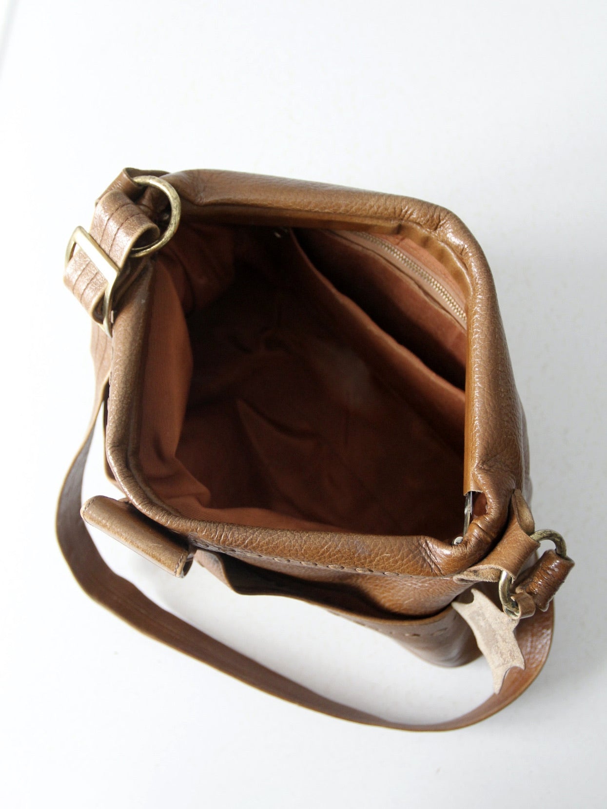 vintage Justin leather shoulder bag