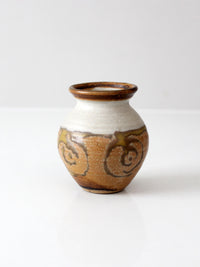 mid-century Bonnie Staffel pottery vase