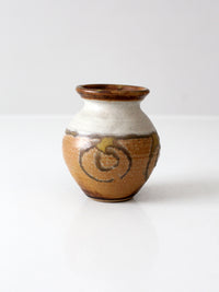 mid-century Bonnie Staffel pottery vase