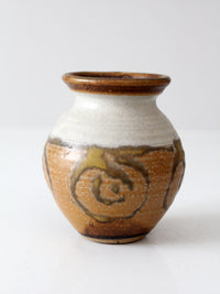 mid-century Bonnie Staffel pottery vase