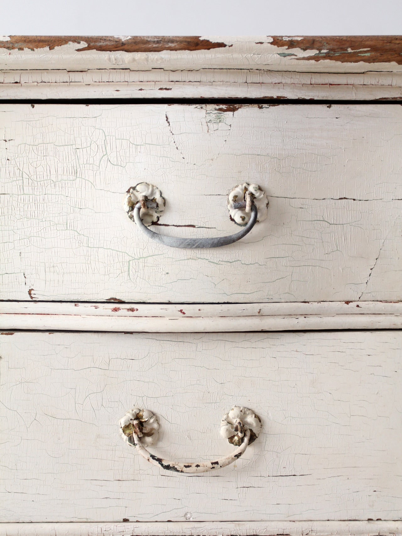 antique white highboy dresser