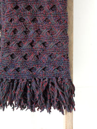 vintage crotchet throw blanket