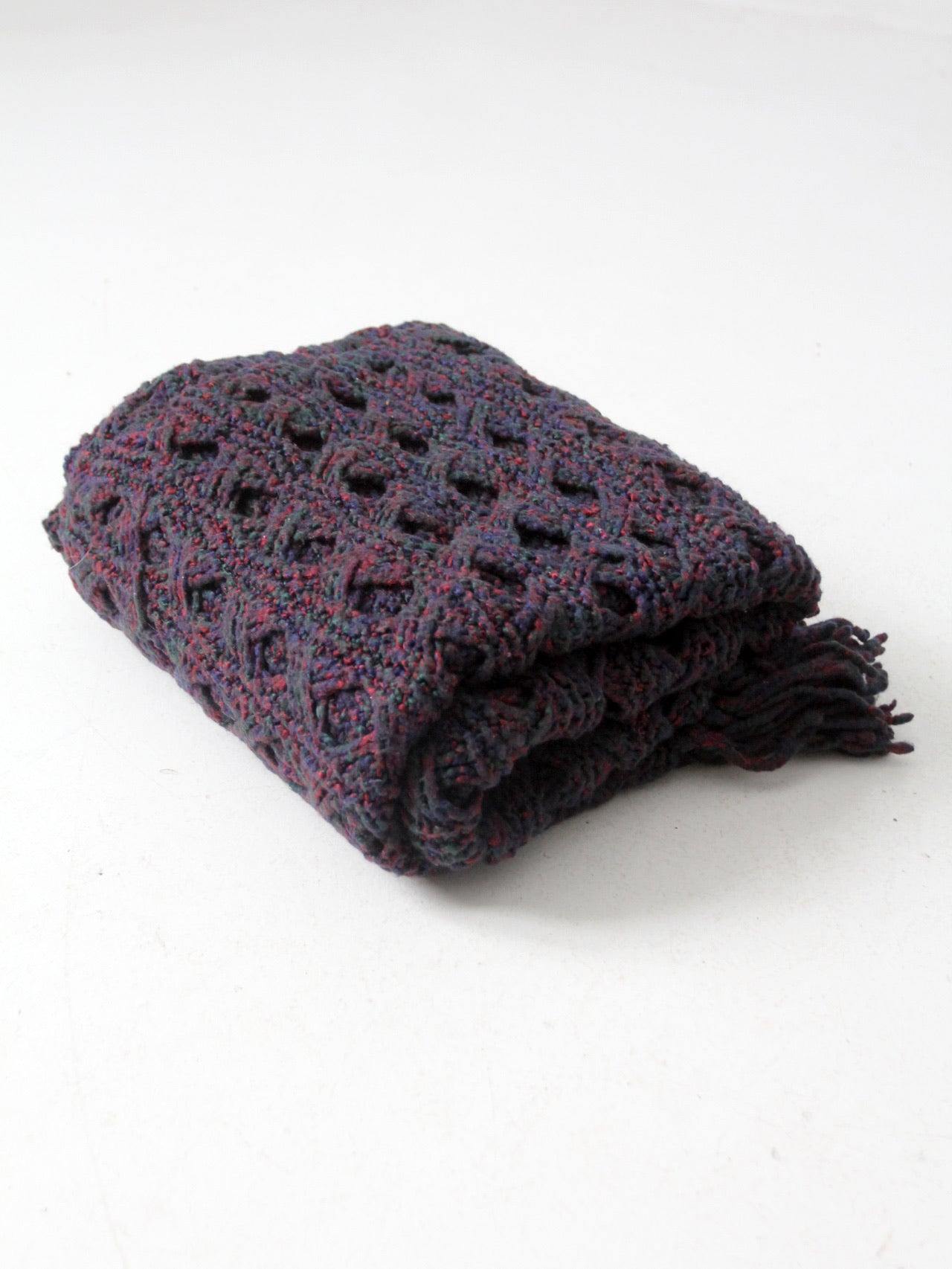 vintage crotchet throw blanket