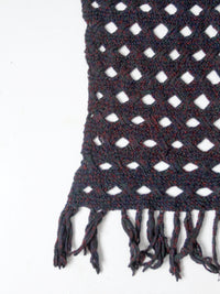 vintage crotchet throw blanket