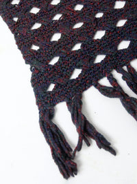 vintage crotchet throw blanket