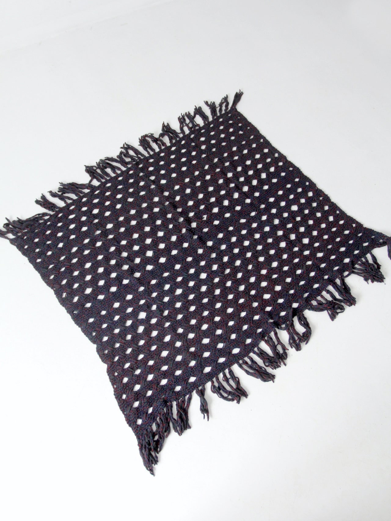 vintage crotchet throw blanket